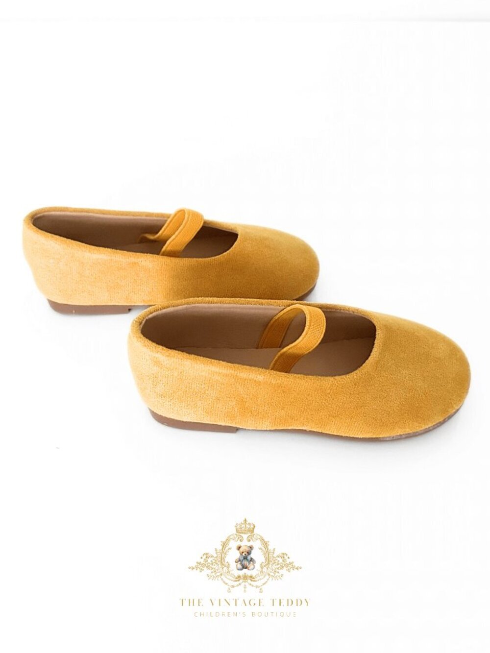 NWT Adorable Girls Ballerina Flats Children's Shoes Baby Toddler Kids Yellow 8.5